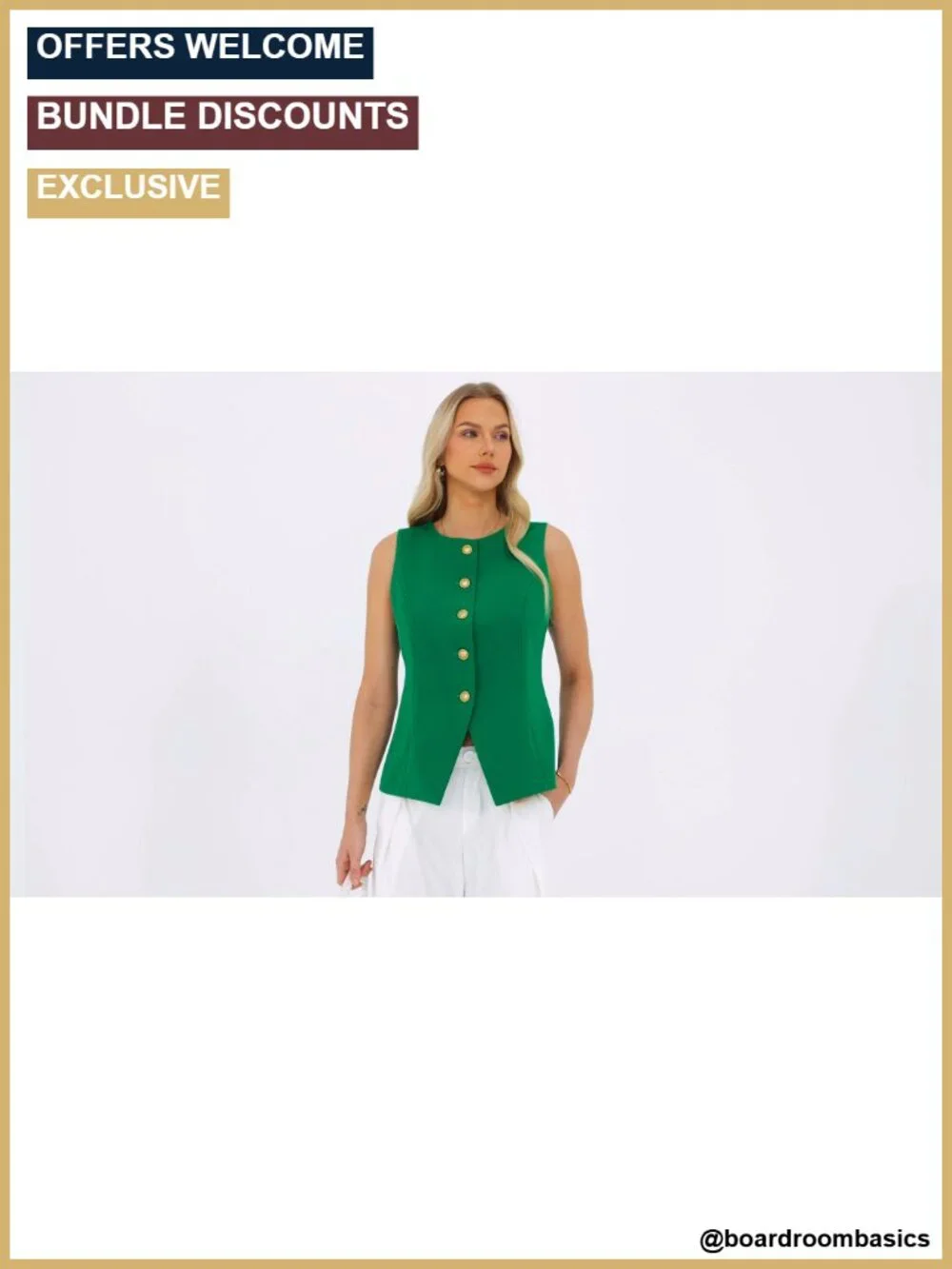 N/A sleeveless blazer